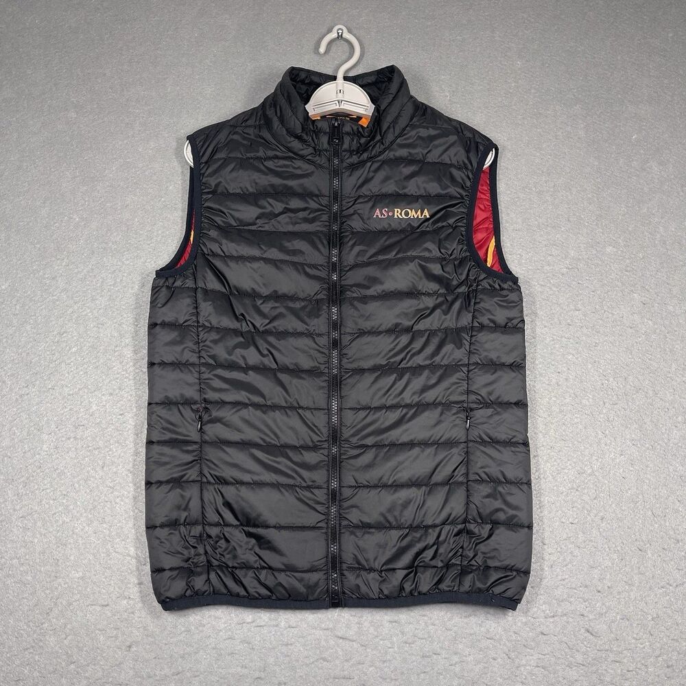AS Roma Vest Black Mens Medium Lightweight Puffer CLOUD TECH Thermal Insulation